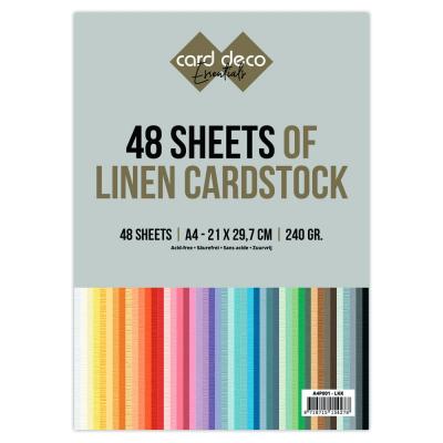 Card Deco Linen Cardstock - Jumbo Pack